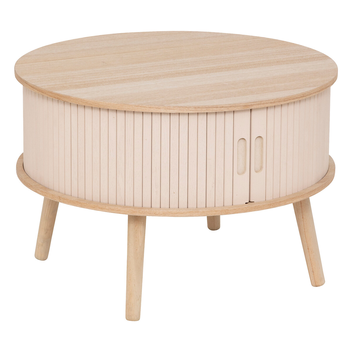 2-door coffee table "Nysos" Cream, 60x60x40.7 cm