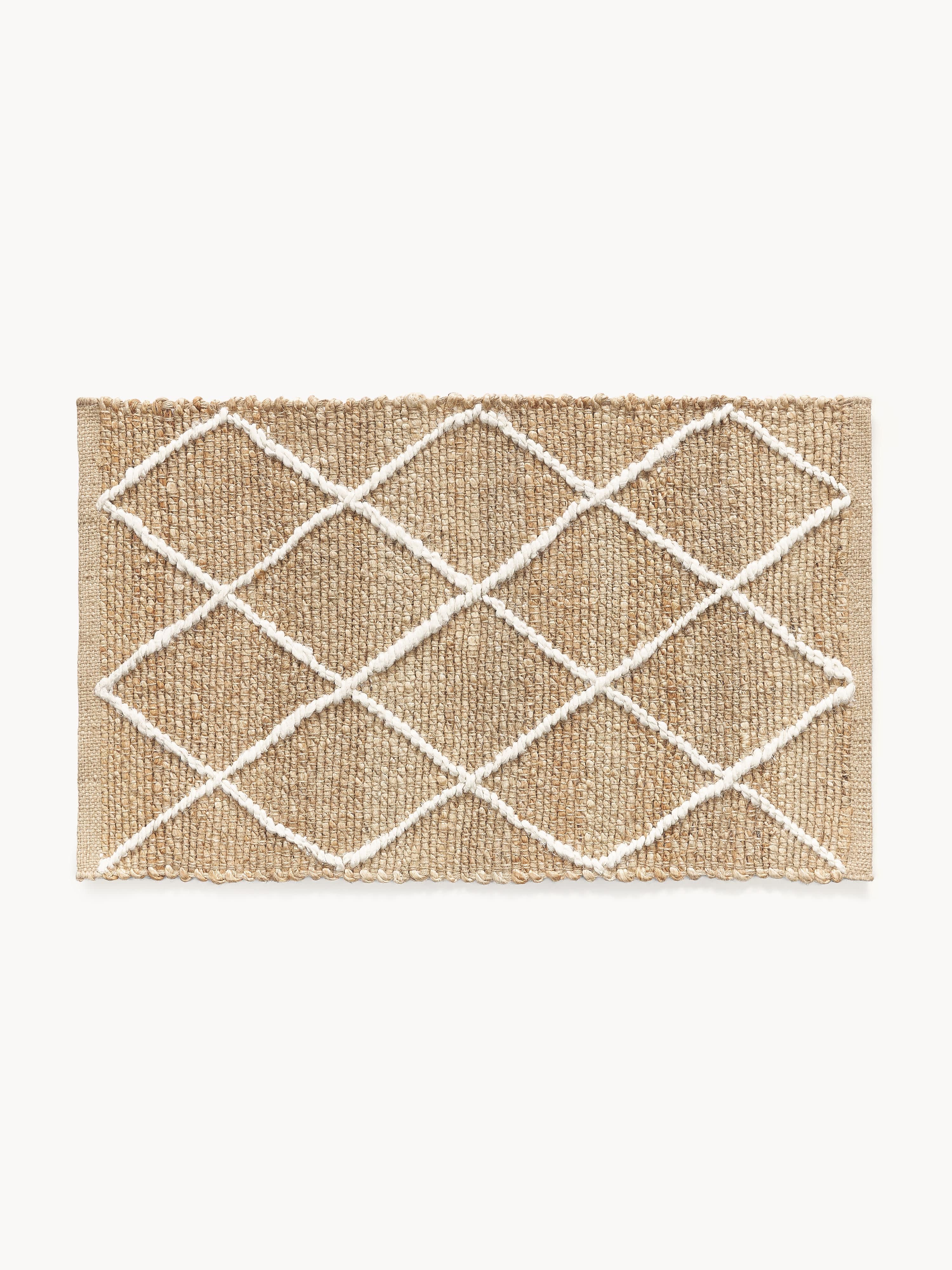 Handgefertigte Jute-Fußmatte Kunu