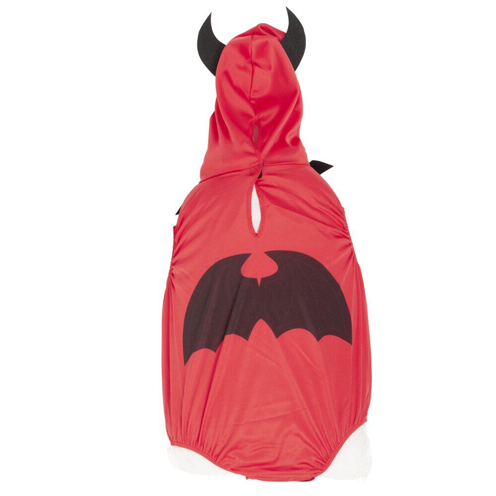Déguisement bébé Halloween petit diable polyester rouge et noir 18/24M