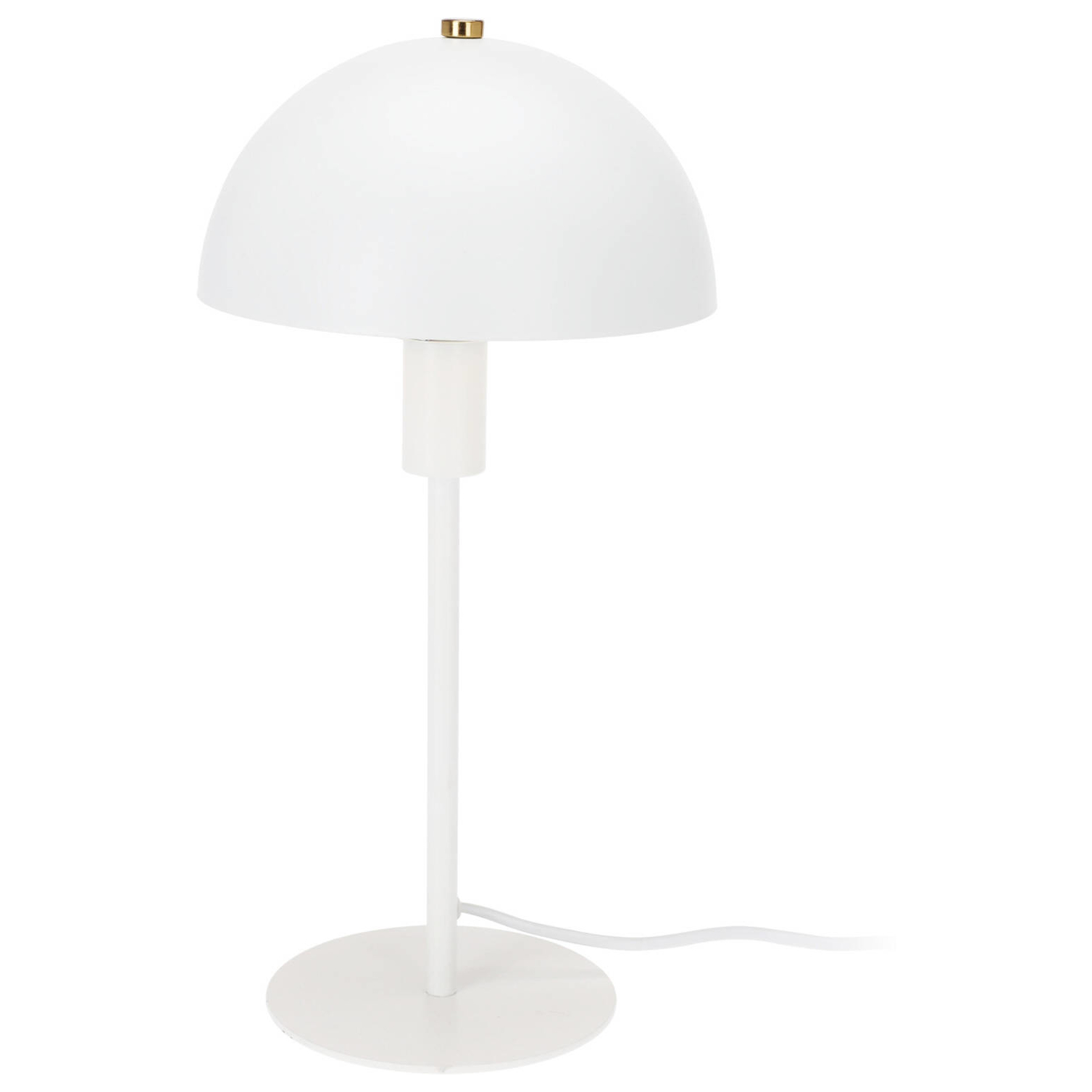 Lampka stołowa Grzybek metalowa biała