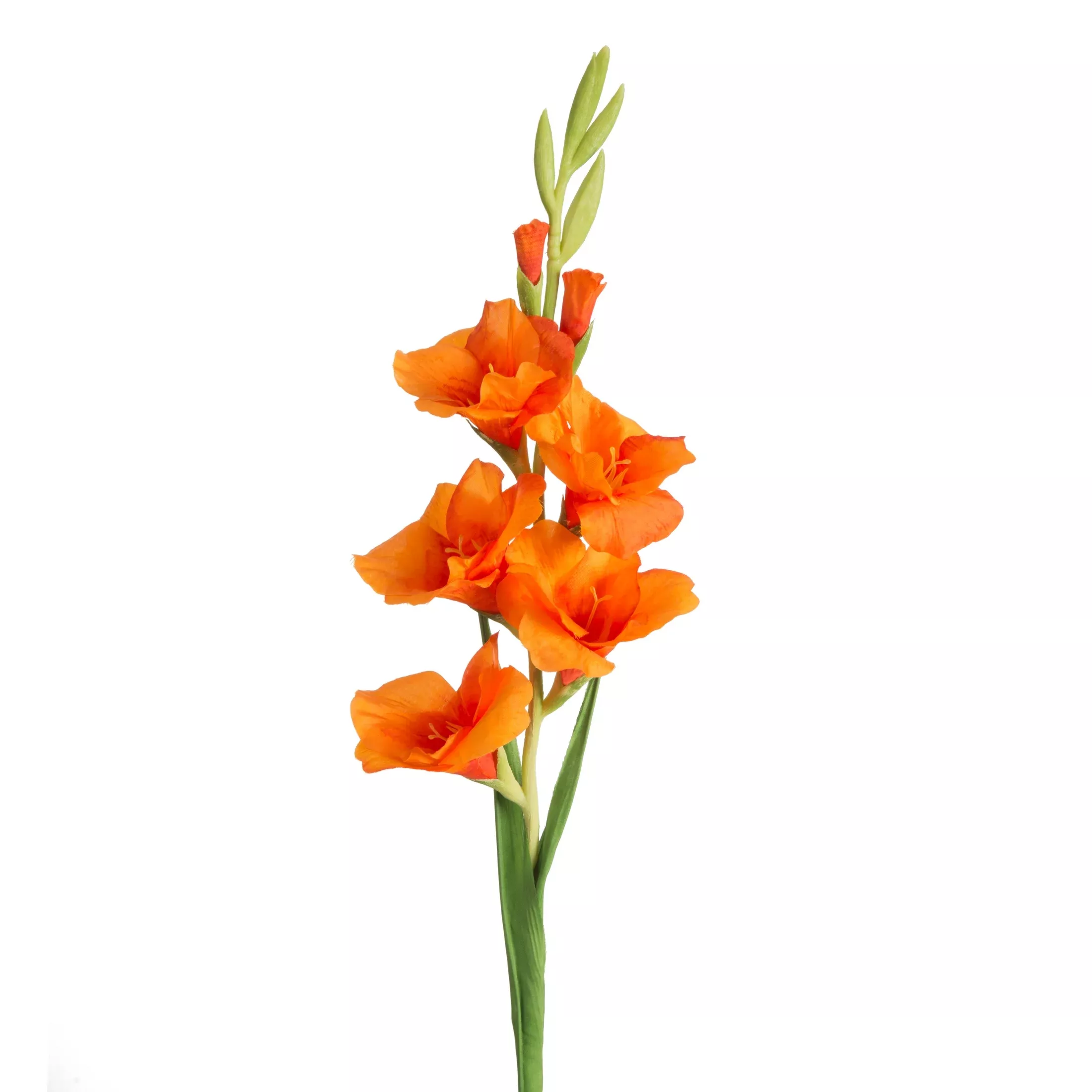 Kwiat sztuczny mieczyk pomarańczowy 85 cm