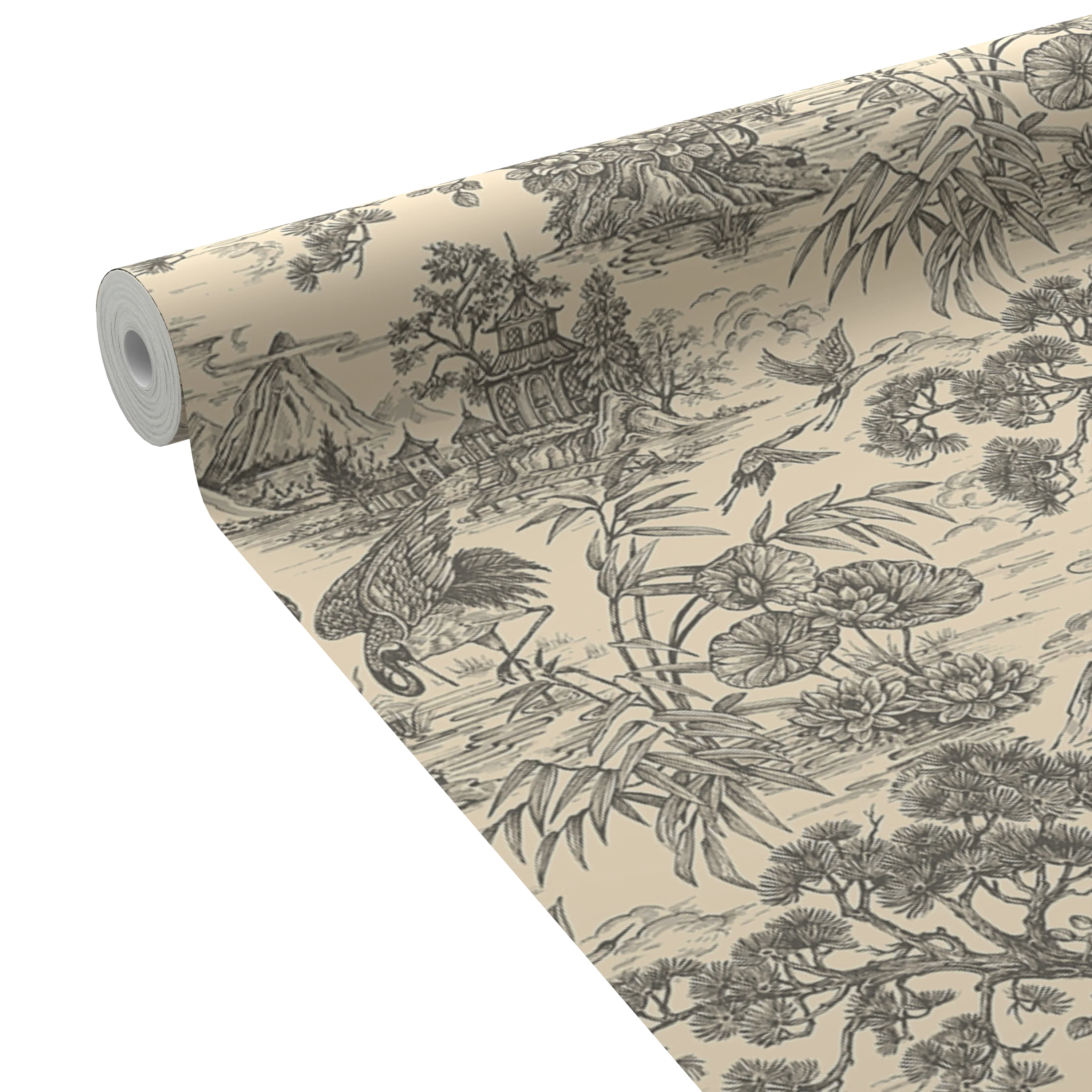 HOLDEN DECOR Papier peint intissé NATORU coloris charbon