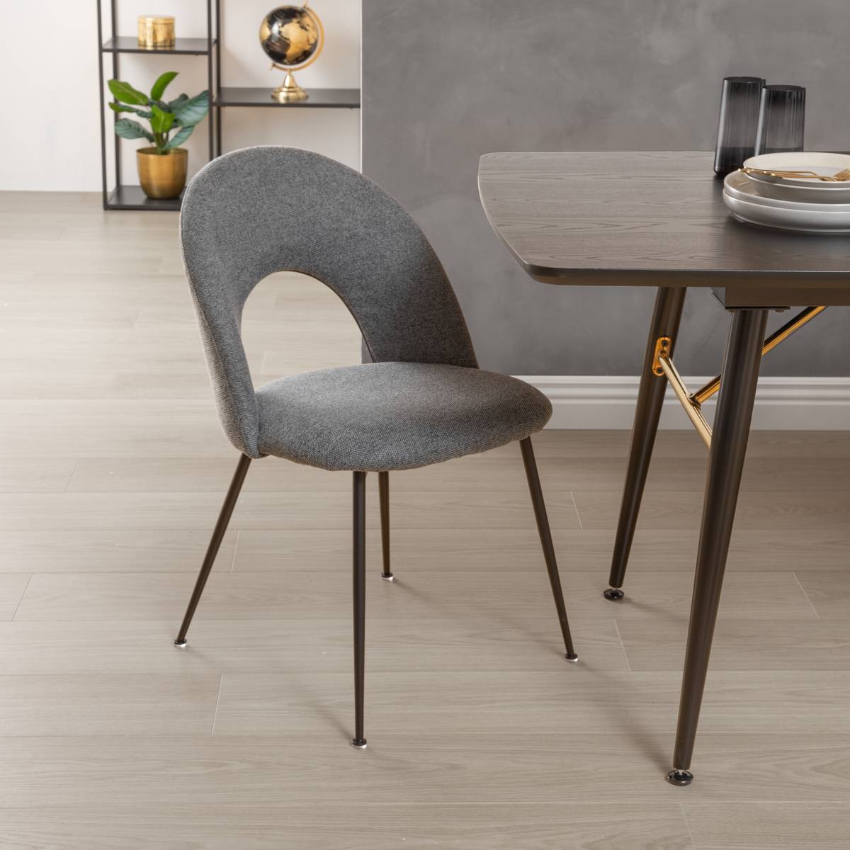Chair "Raven" Gray, 1 seat