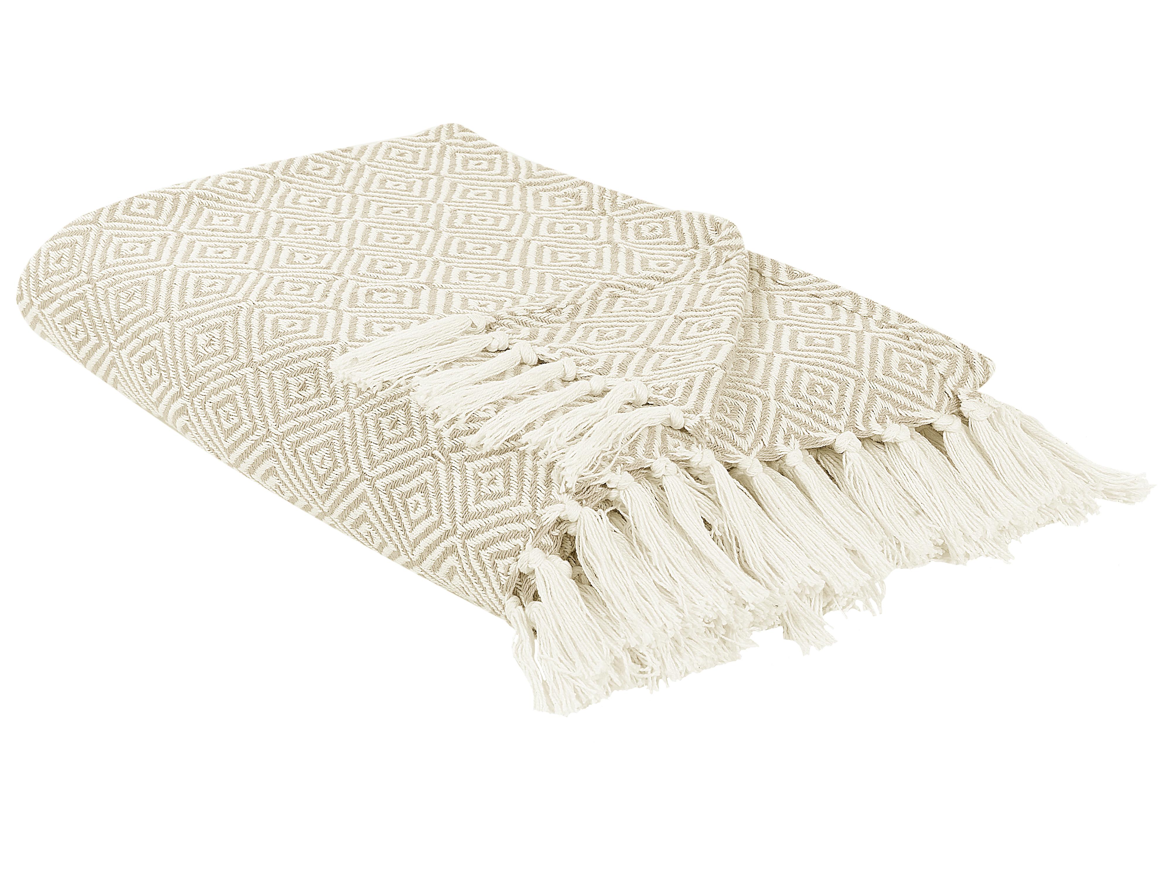 Bedspread TOUTLI Cotton 200 x 220 cm Light Beige