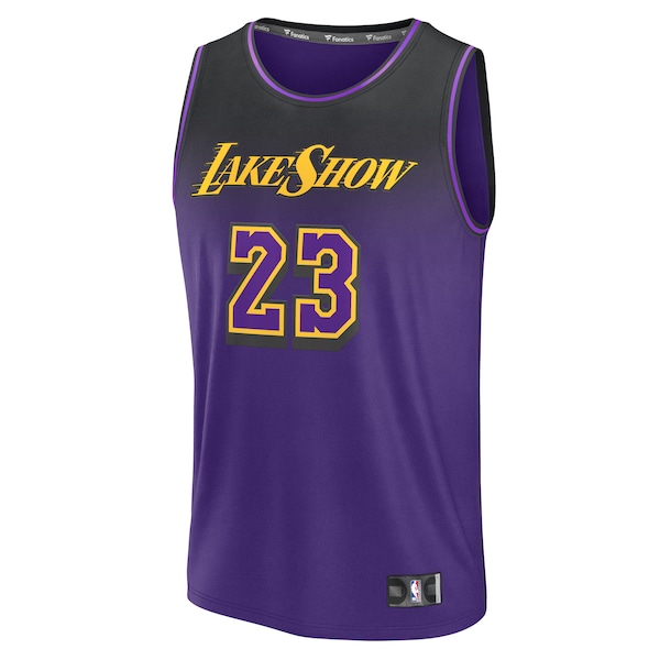 LeBron James Los Angeles Lakers  Youth 2024/25 Fast Break Player Jersey - City Edition - Purple