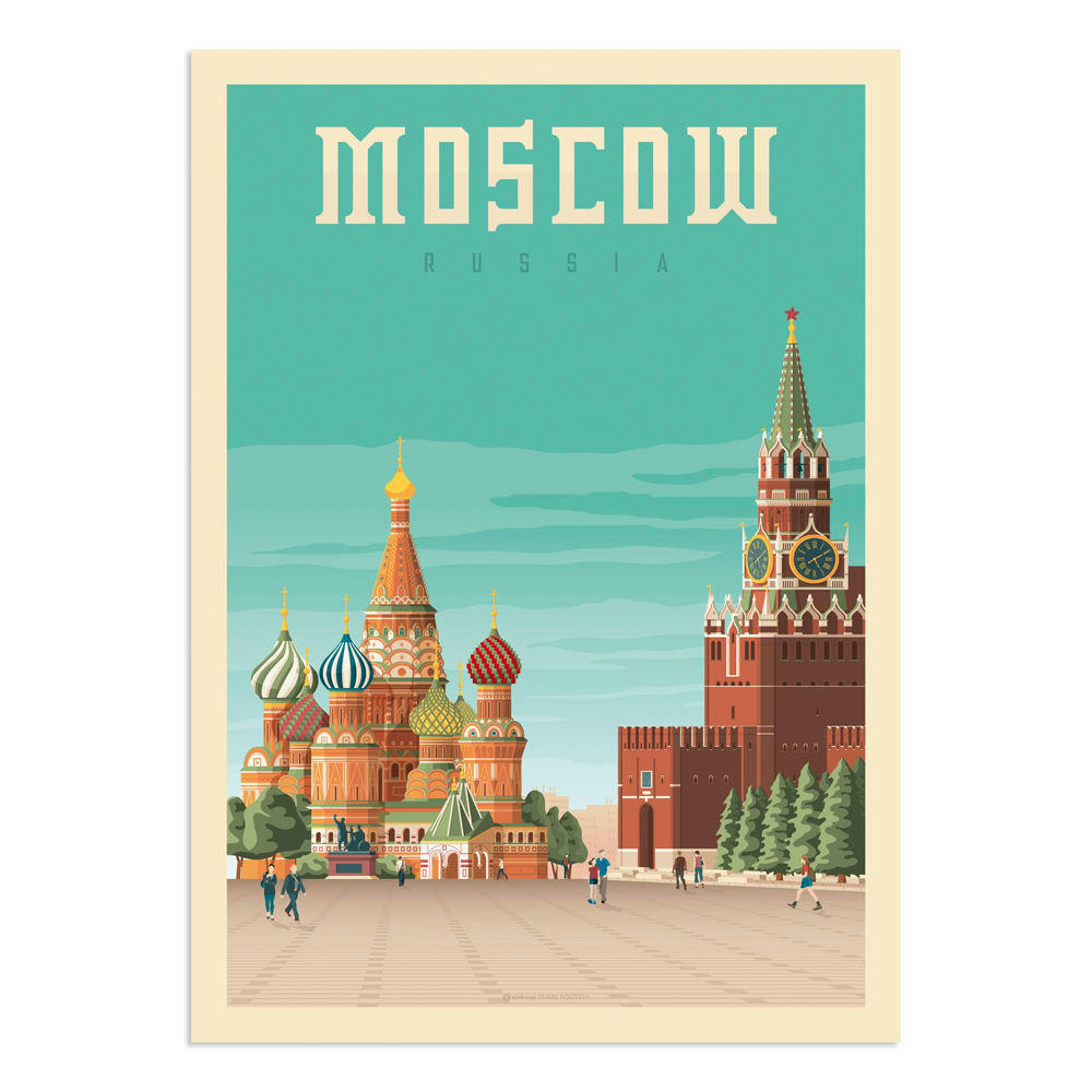 - Affiche Moscou  50x70 cm