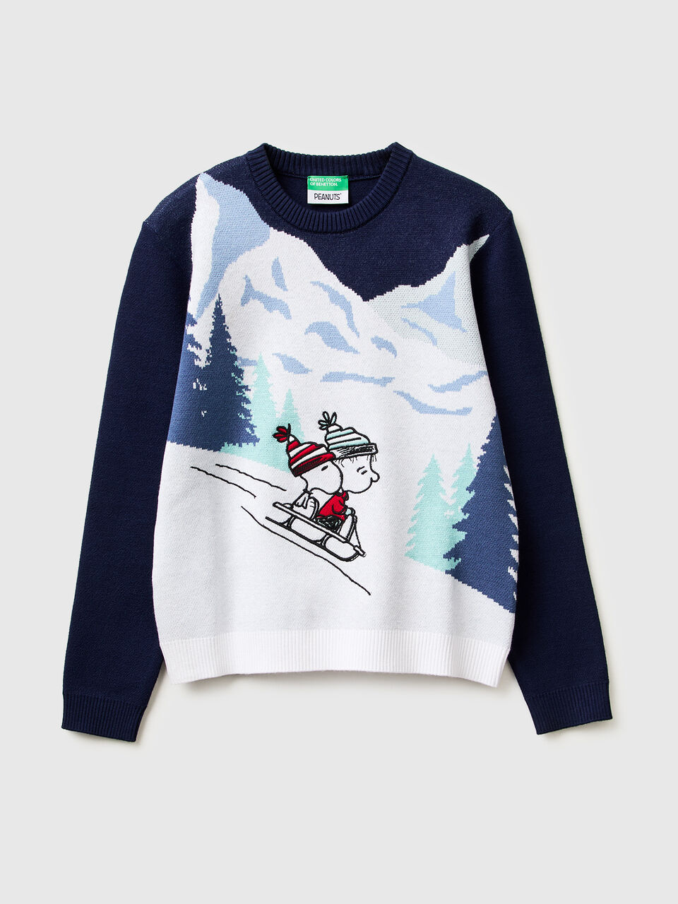 &copy;Peanuts ski graphic sweater