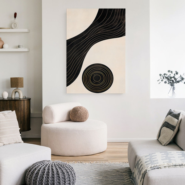 Feeby Obraz do salonu, Abstrakcja Linie Koło 40x60