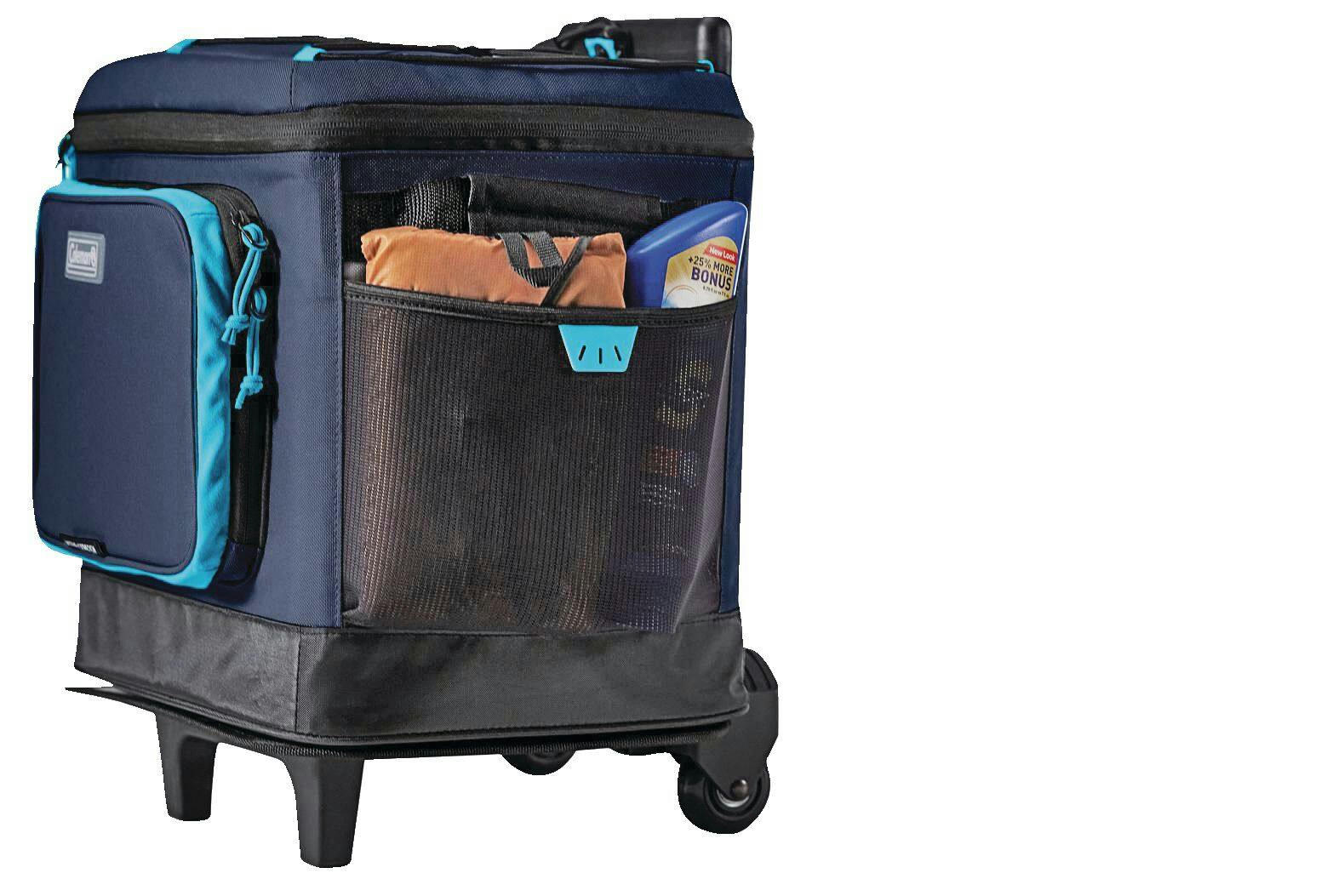 Coleman XPAND 42-Can Soft Cooler with Wheels, Blue Nights