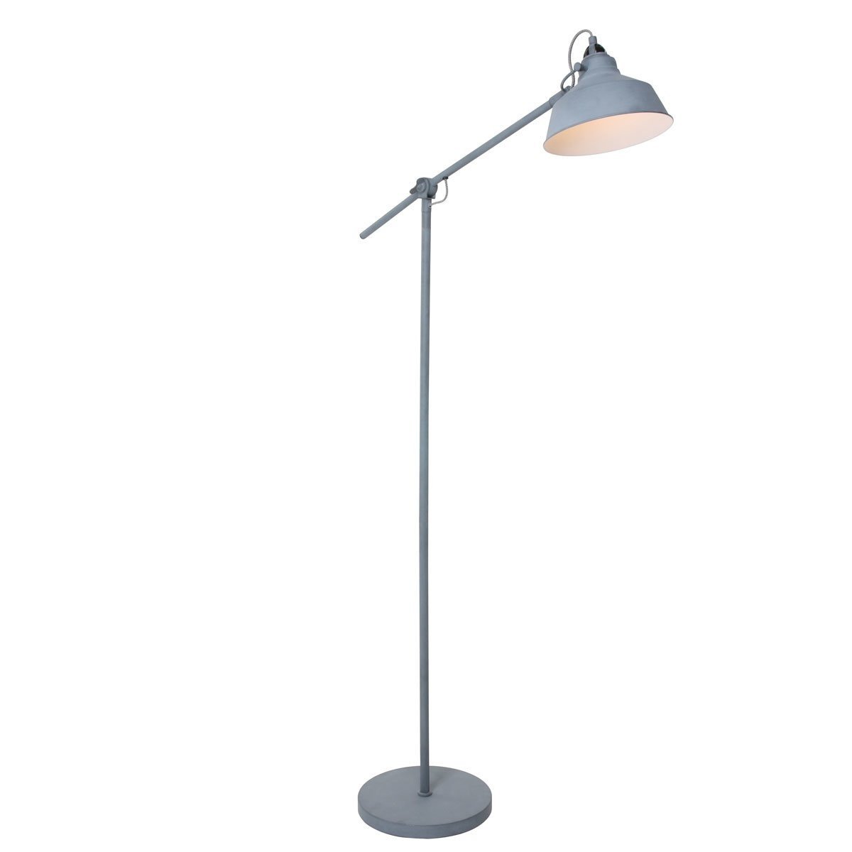 Mexlite vloerlamp nove - 1 lichts - 65x 172 cm - grijs