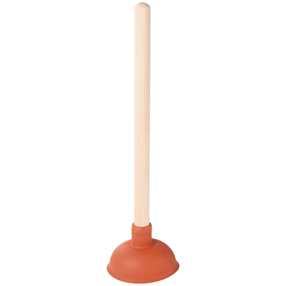 Abflussreiniger, Gummi/Holz