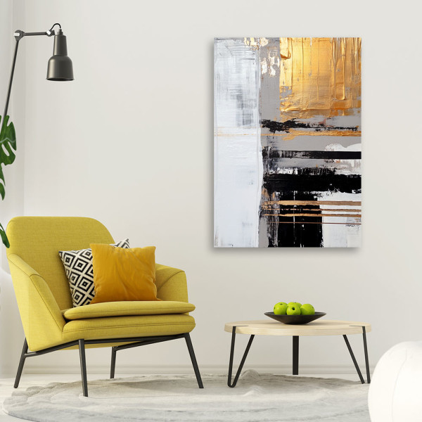 Feeby Obraz na płótnie, Złota abstrakcja 40x60