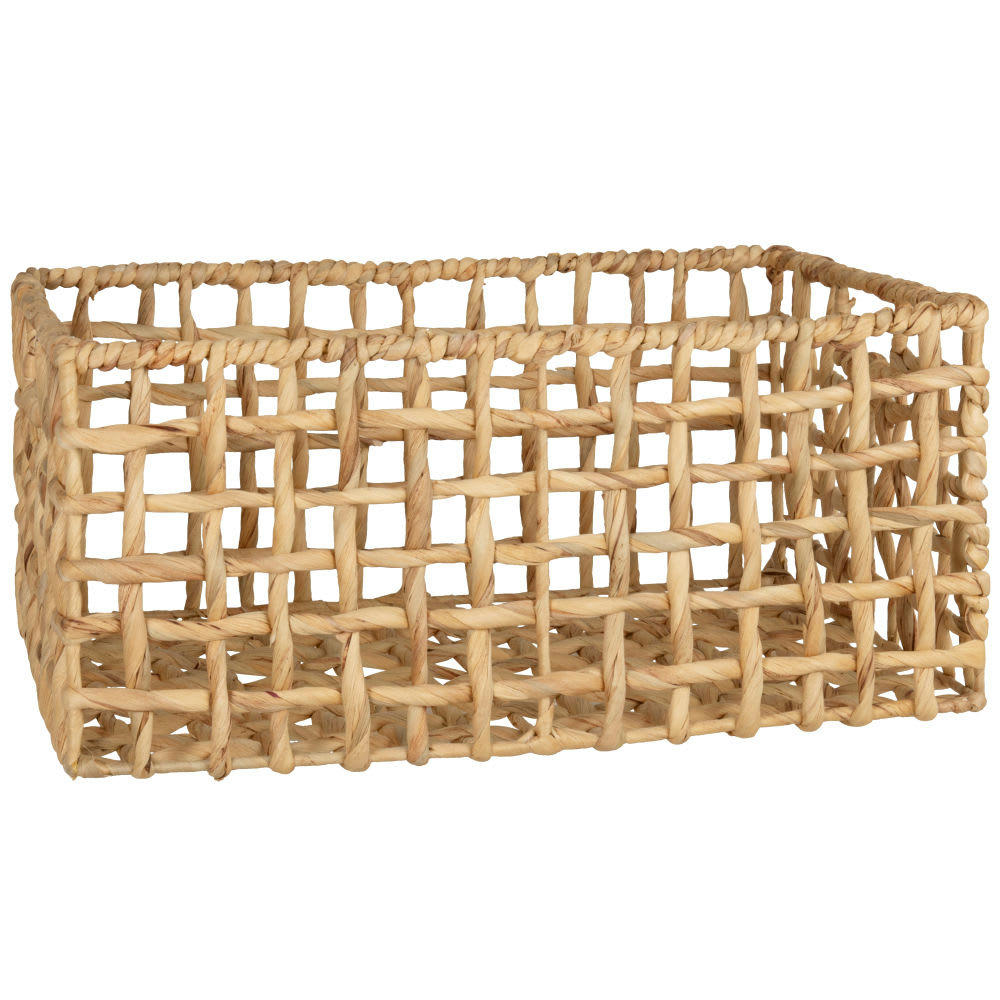 - Paniers de rangement en jacinthe d'eau (x2)