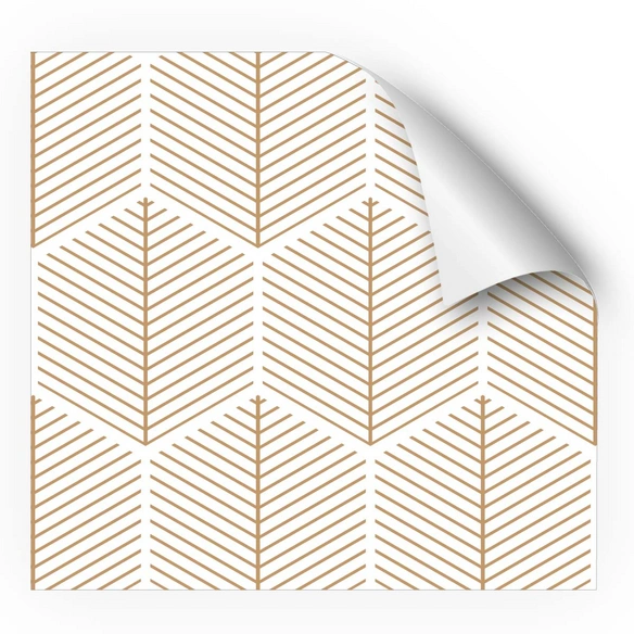 Vliestapete »Zari«, grafisches Design, beige/weiß, matt