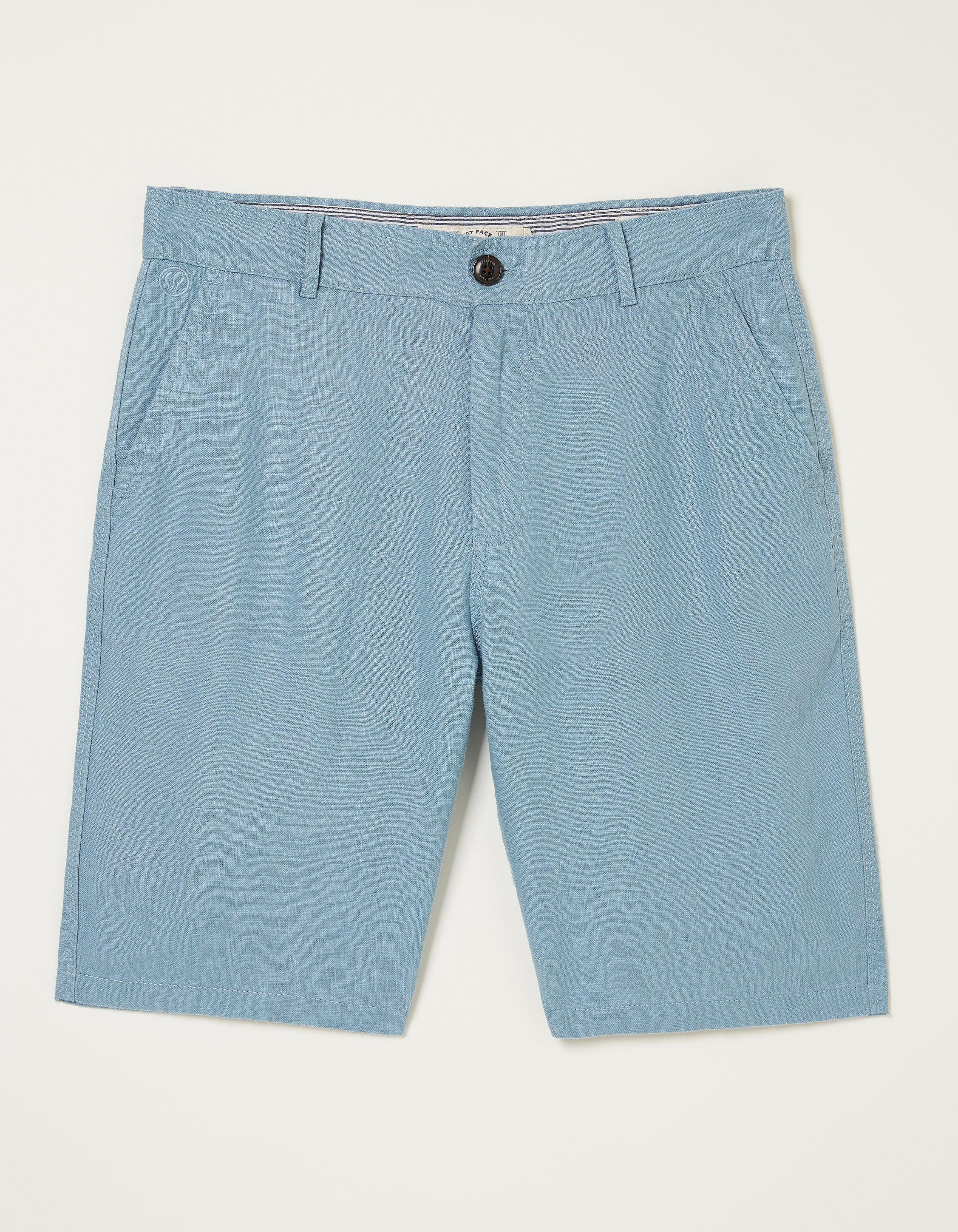 Linen Flat Front Shorts