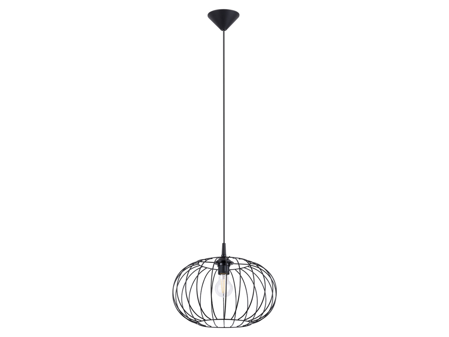 Lampa wisząca Tsuno stalowa czarna