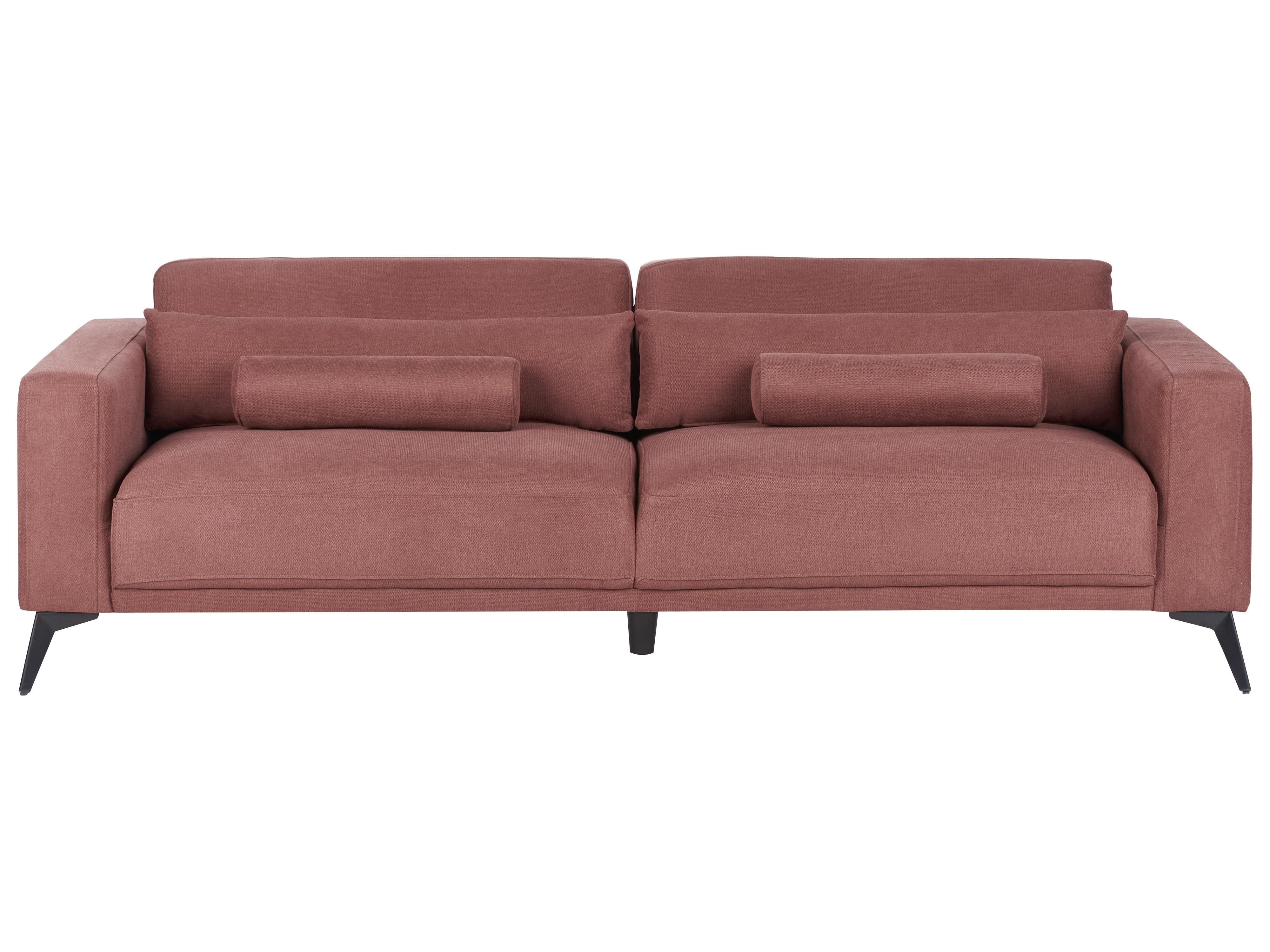 Sofa 3 Seater ANGE Fabric Burgundy