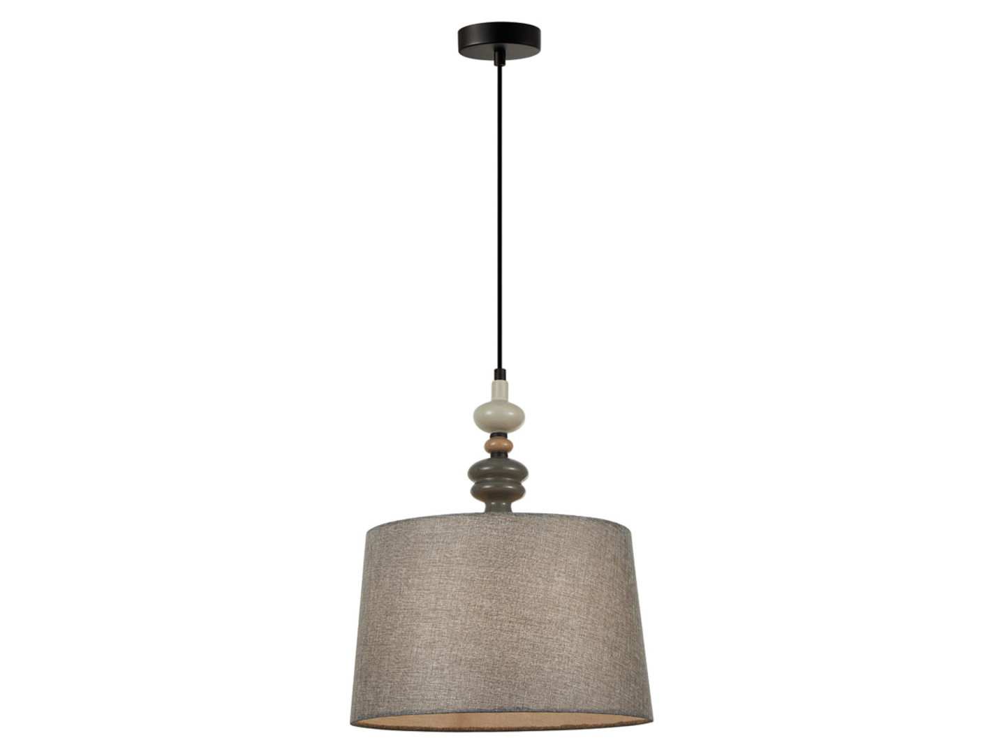 Lampa wisząca Nerom 34 cm metalowa szara