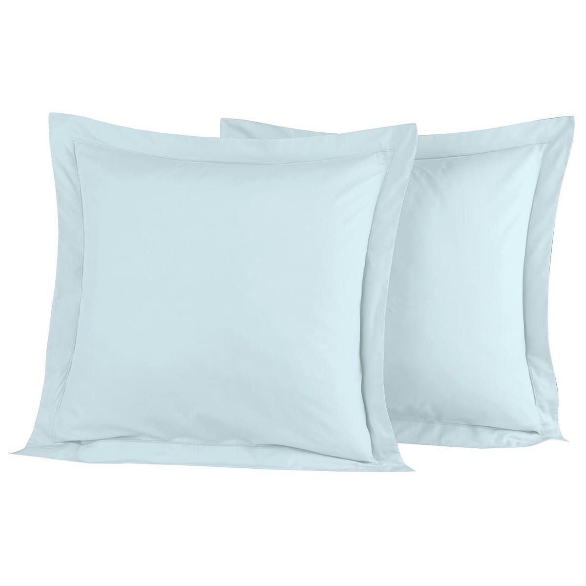 SOFT PERCALE - Lot de 2 taies d'oreiller en percale de coton nuage 65x65 cm