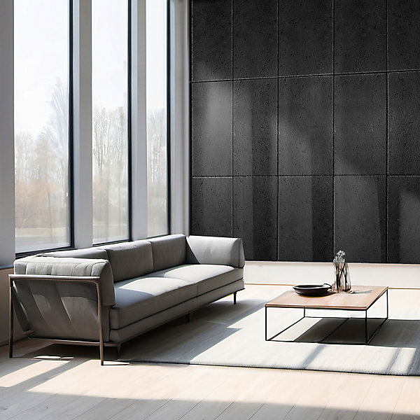 Panneau OSB-3 peint noir 122 x 60 x 1,5 cm