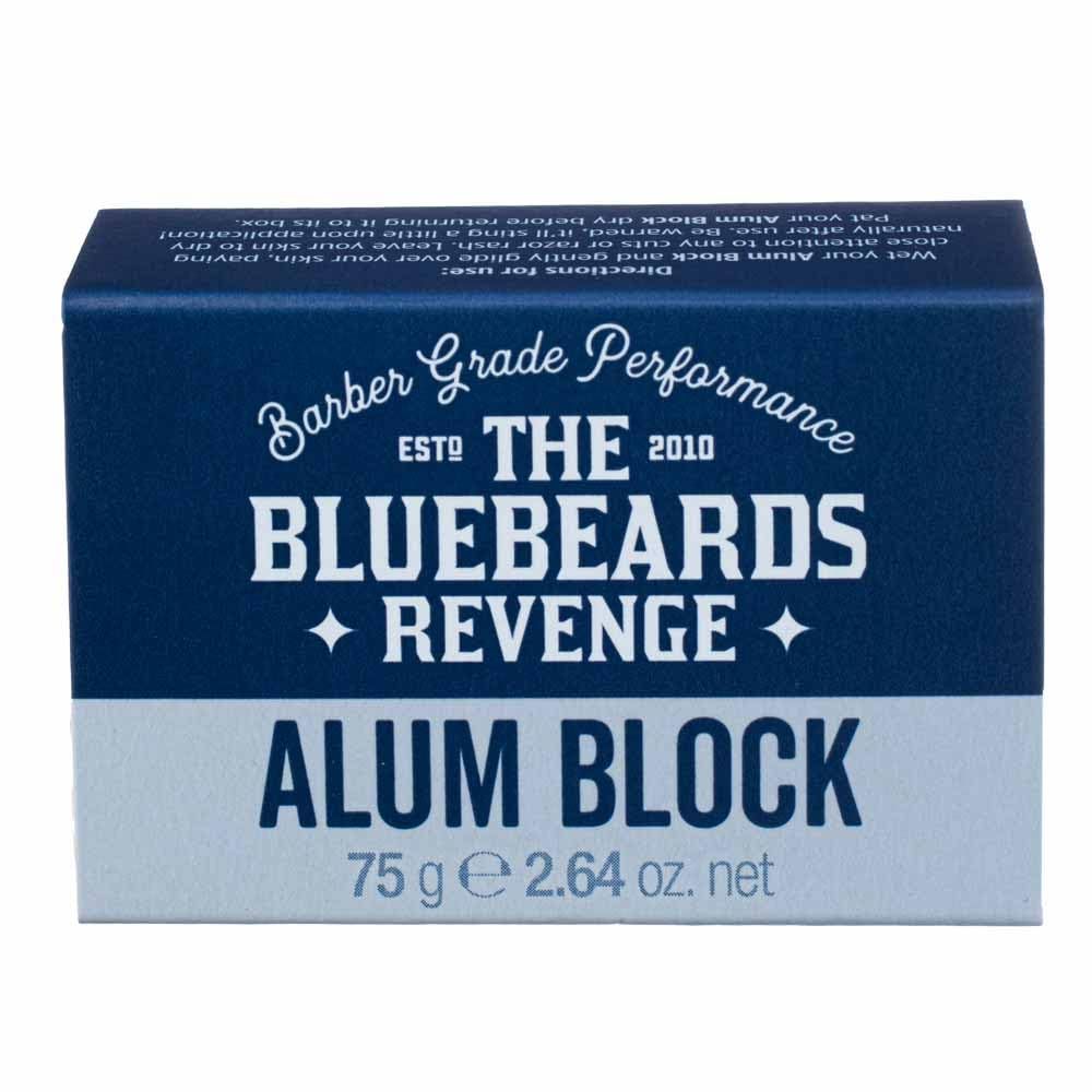 The Bluebeards Revenge Alum Shaving Block After Shave Styptic Treatment Soothe Skin Stems 75g