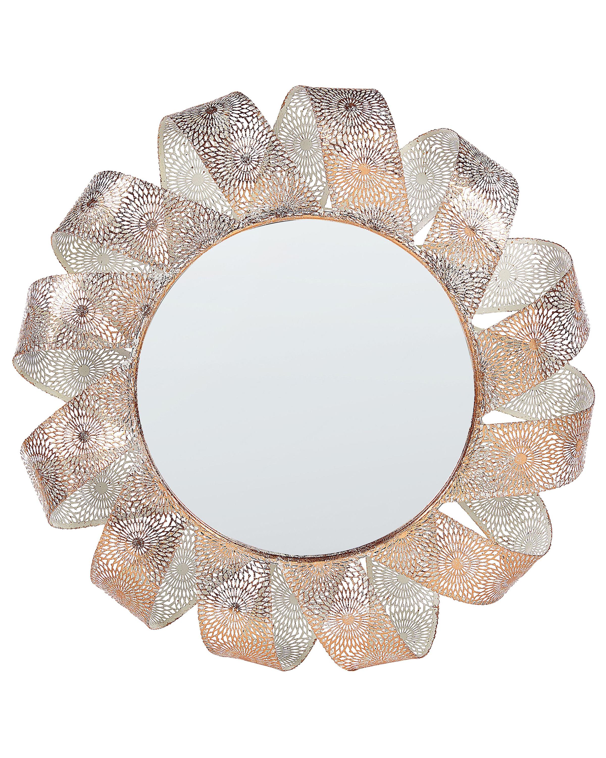 Wall Mirror MANGALORE 54 cm 54 cm Metal White