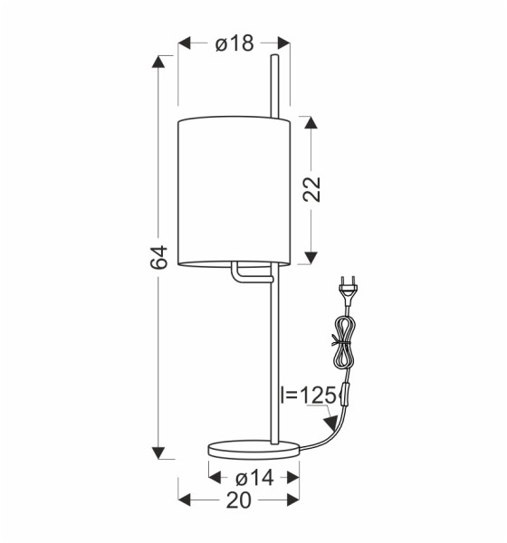 Lampa stołowa BENDI czarny 1x40w e27 abażur zielony