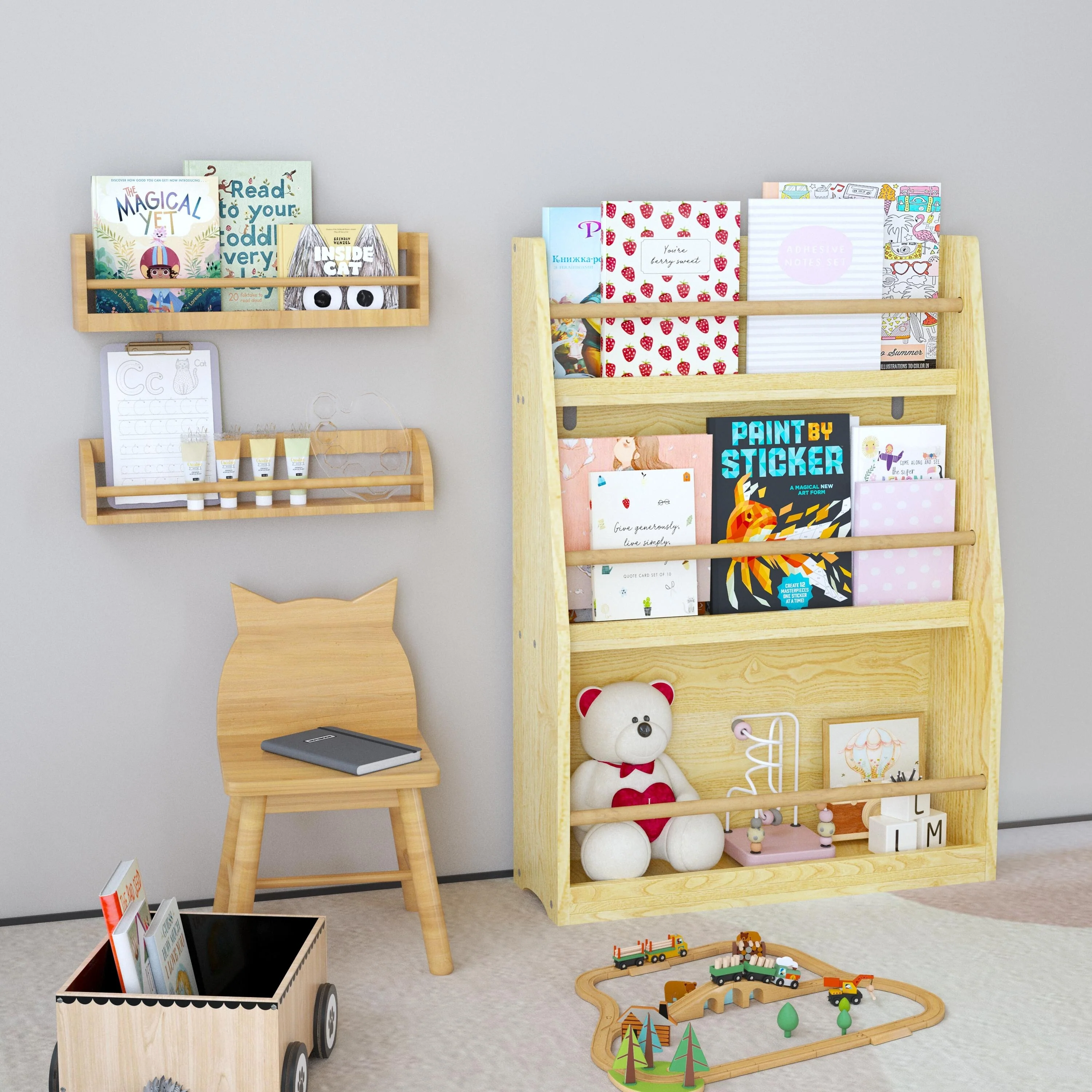 3 Tier Kids Book Shelf