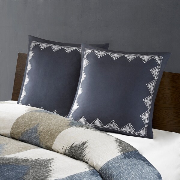 Carson Carrington Visaginas Cotton Embroidered 26-inch Euro Sham