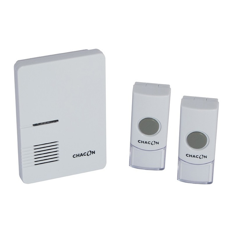 Carillon sans fil avec 2 boutons poussoirs CHACON