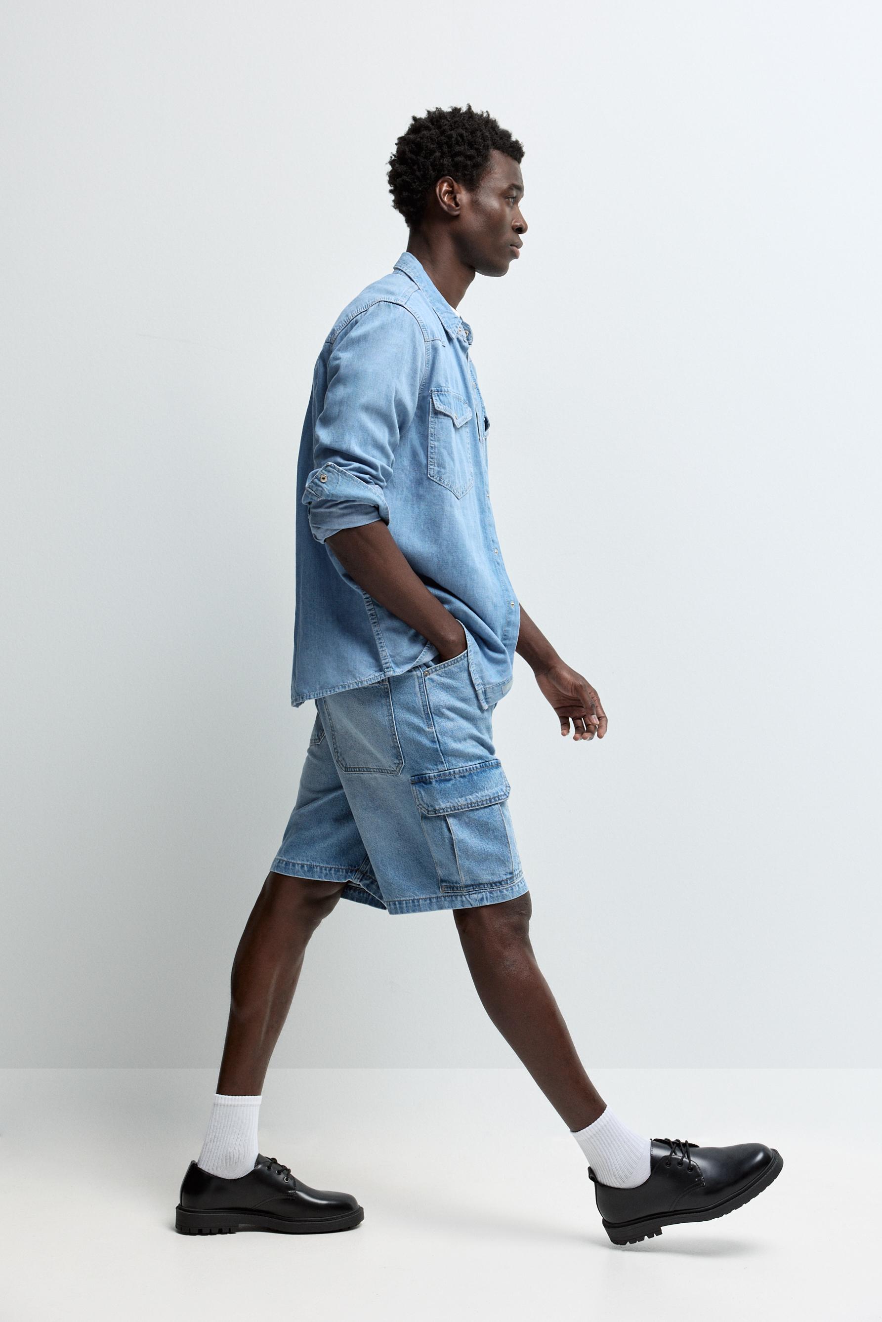 Bermuda denim cargo