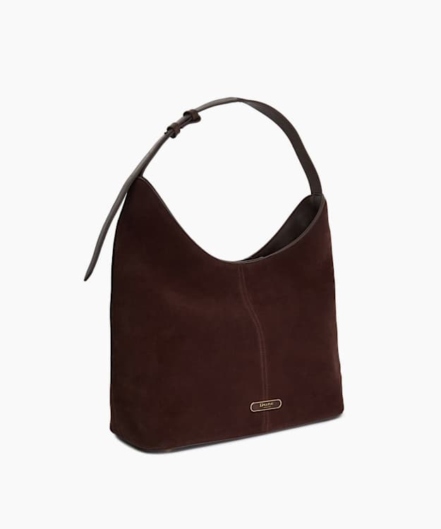 Delightfully Dark Brown - Leather Shoulder Bag