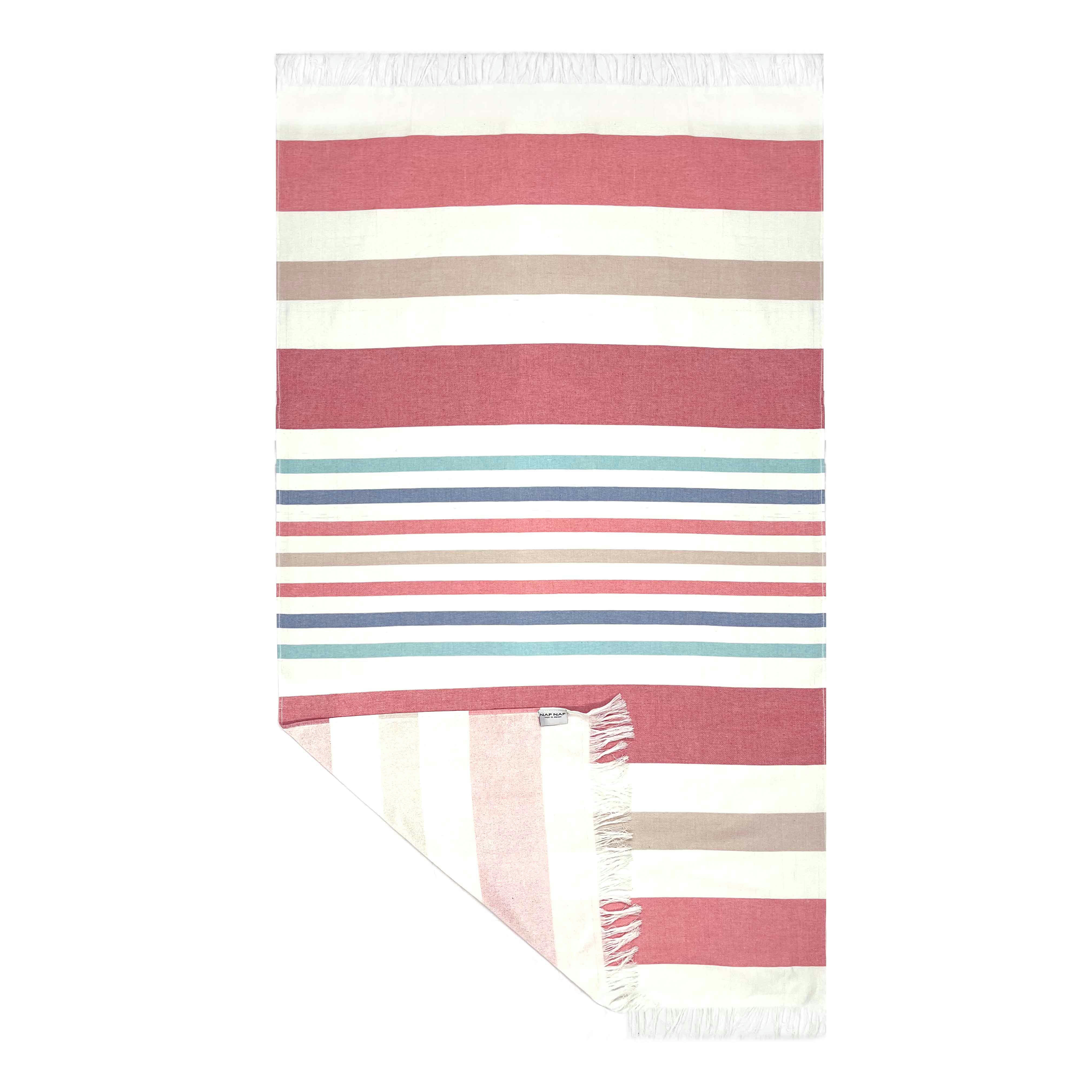 - Fouta pestamal de plage  90x170 cm rose