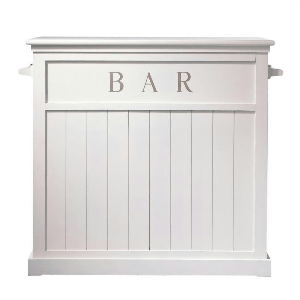 Newport - Meuble de bar en bois de pin blanc