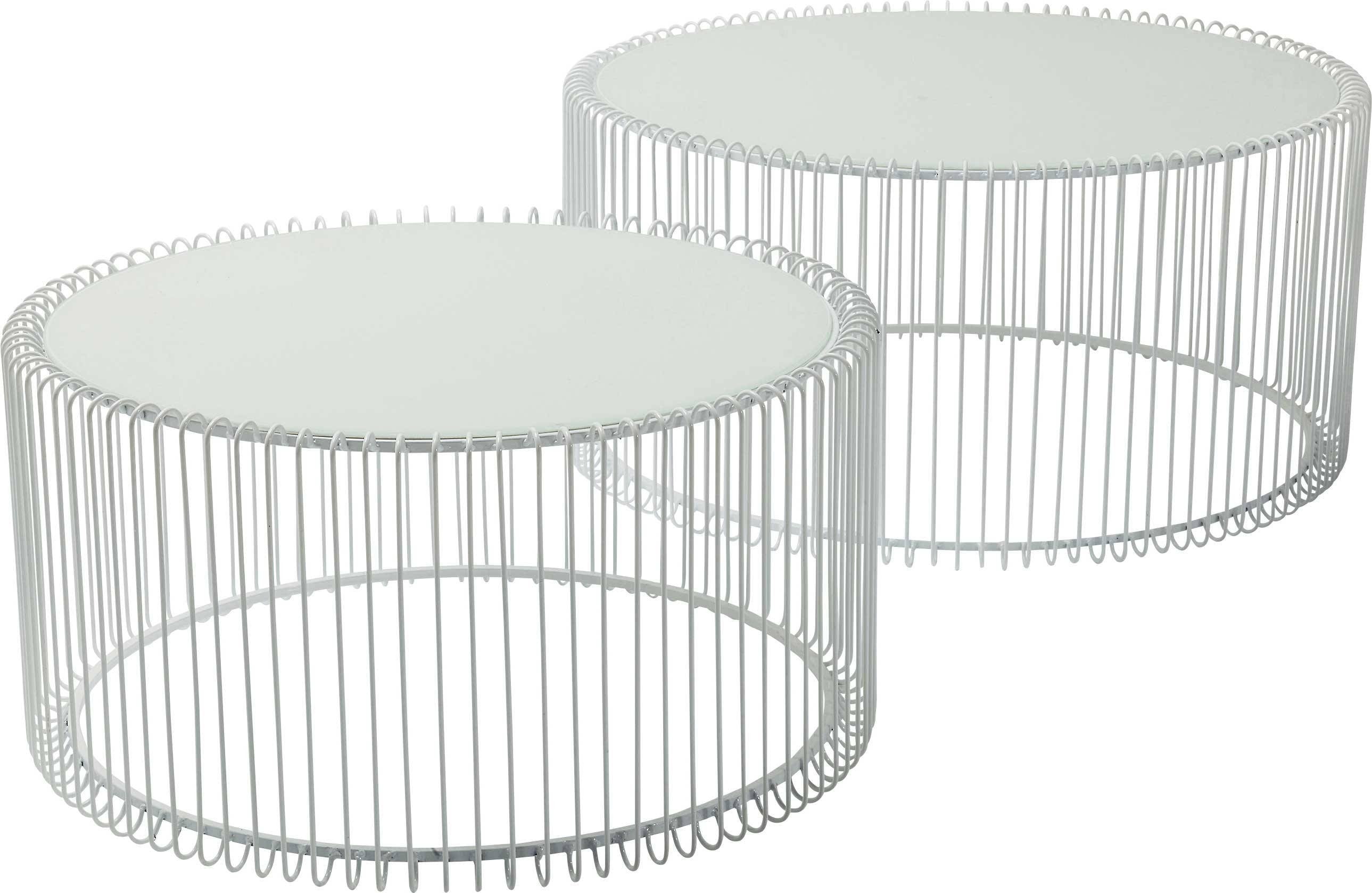 Kare Design Salontafel Wire Wit (2/Set)