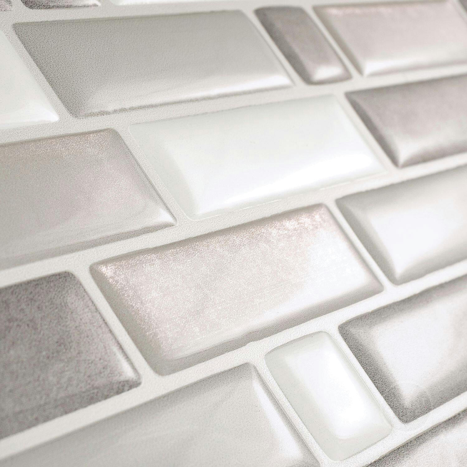 Smart Tiles Peel & Stick Self-Adhesive Kitchen & Bathroom Wall Tiles, Crescendo Agati