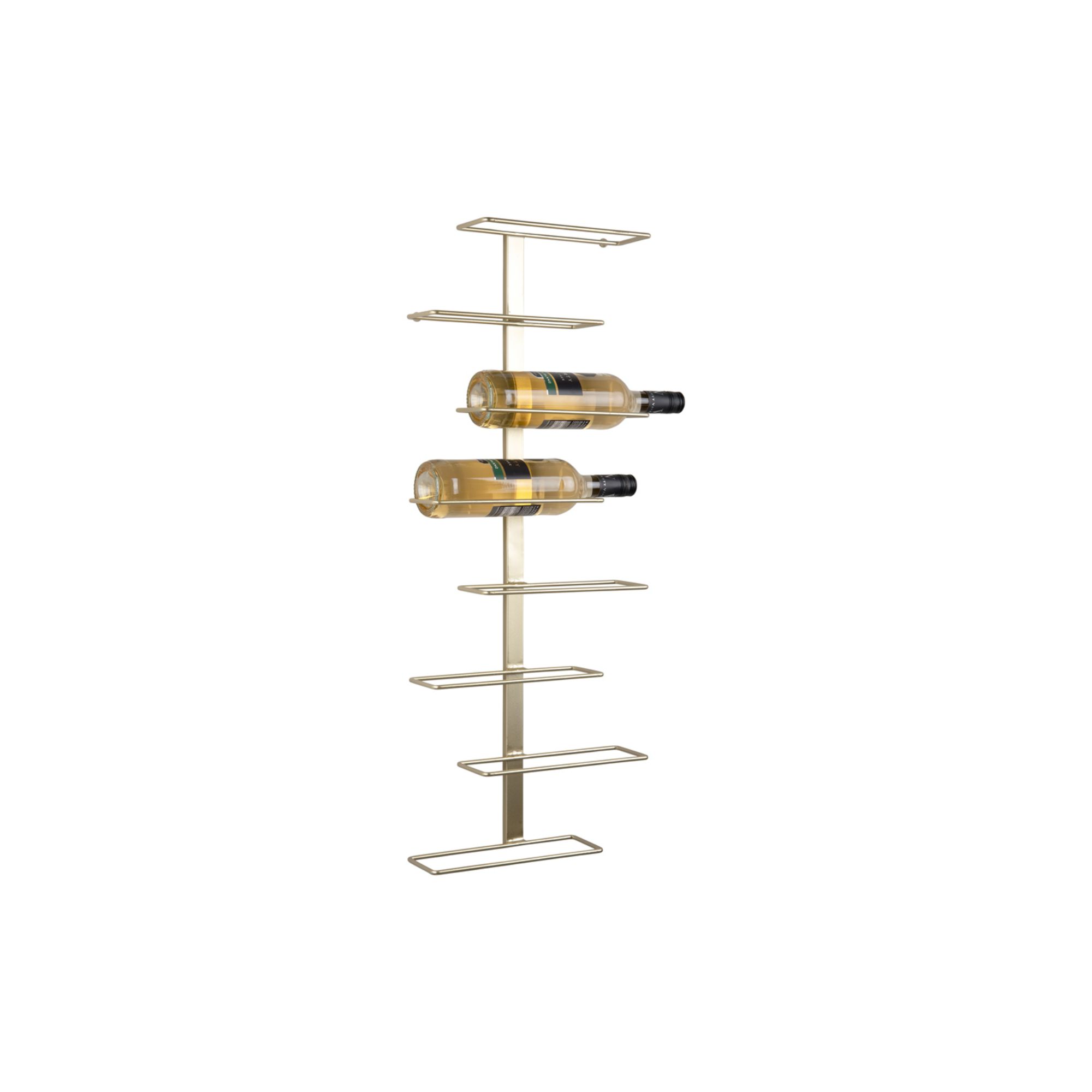 Present Time wijnrek Float - goud - 32.5x9.5x80.5cm