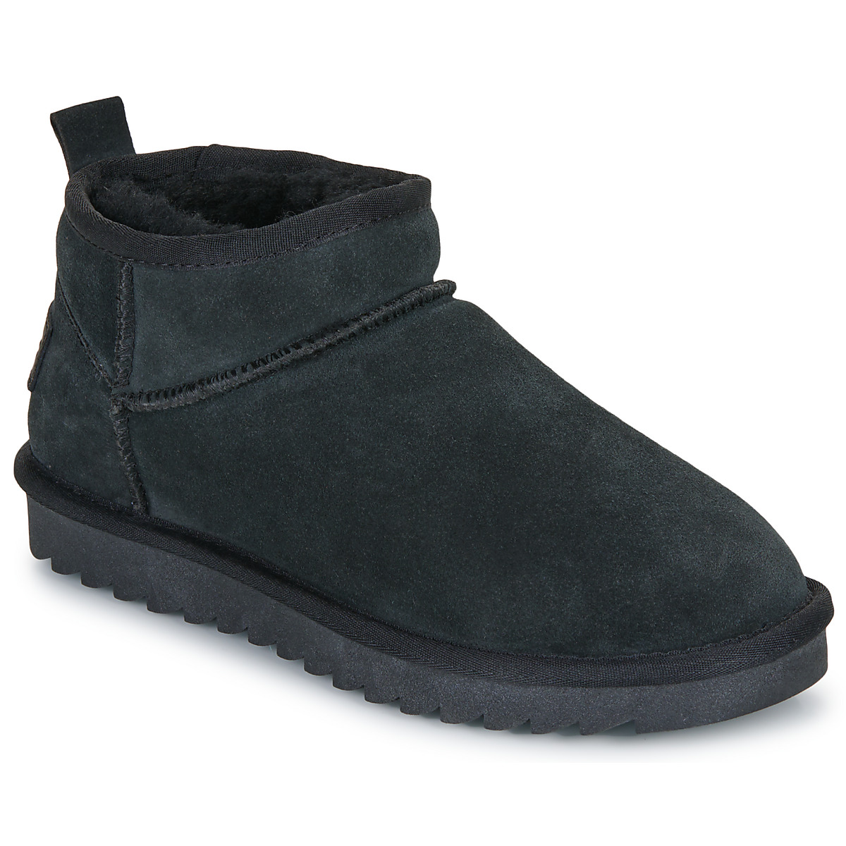 Colors of California - SHORT SHEEPSKIN BOOT - Black