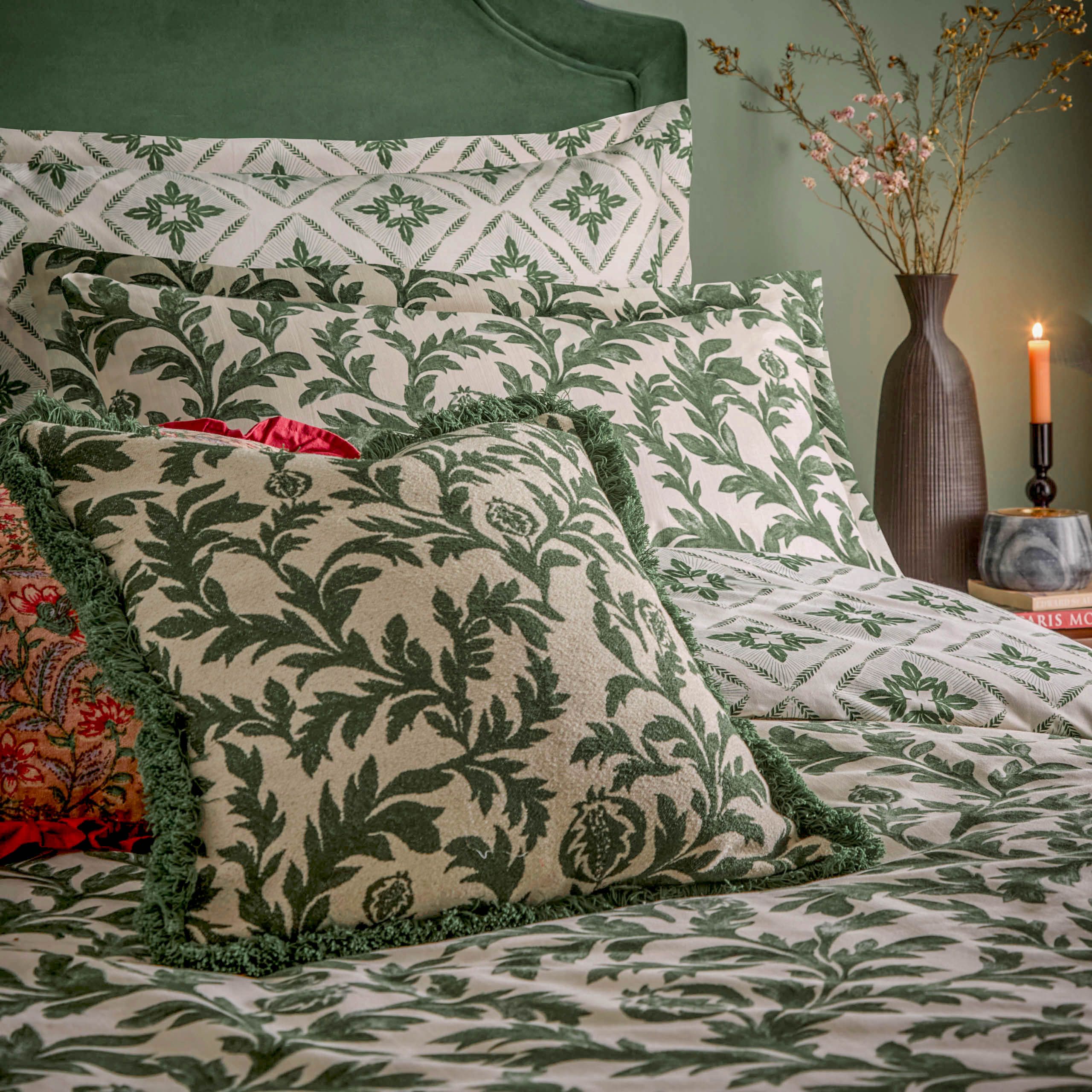 Paoletti Hedera Printed Duvet Cover Set