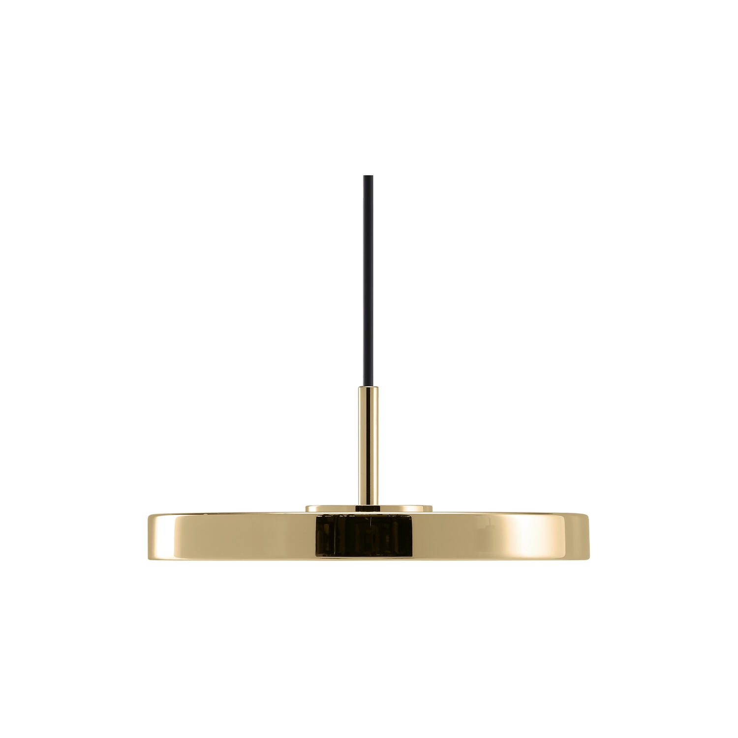 Asteria Micro Monochrome Pendant, polished brass