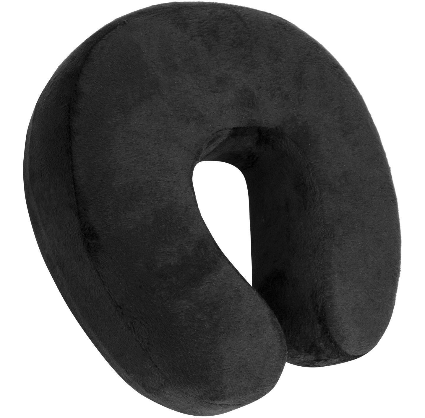Maple Leaf Plush Memory Foam Head & Neck Support Travel Pillow For Airplane & Car