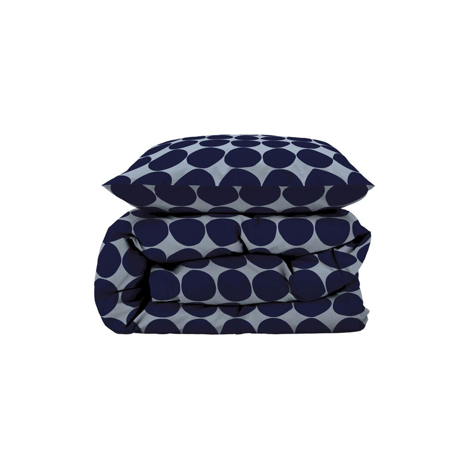 Bubbles sengetøj, linen blue