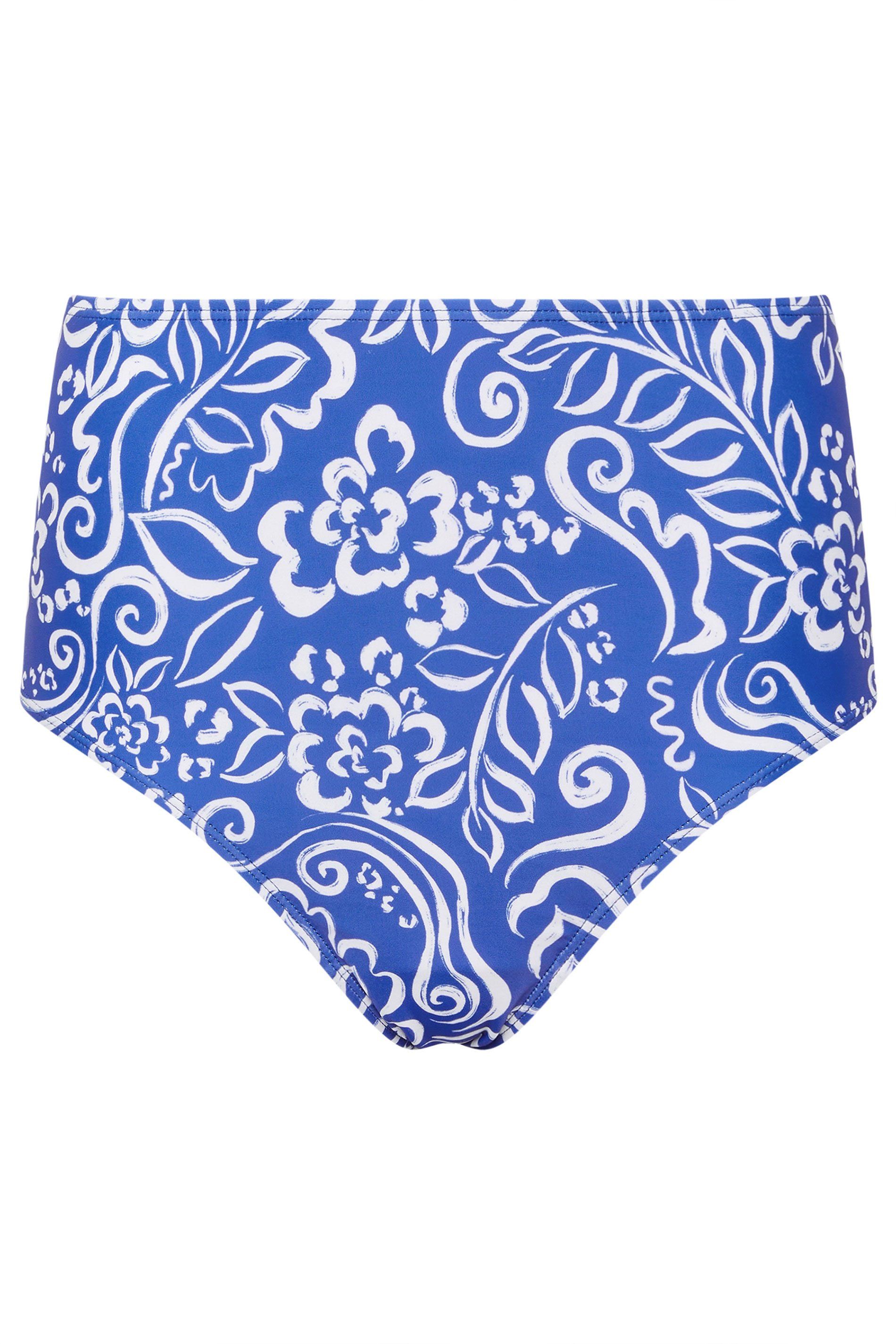 M&Co Floral Print High Waisted Bikini Briefs