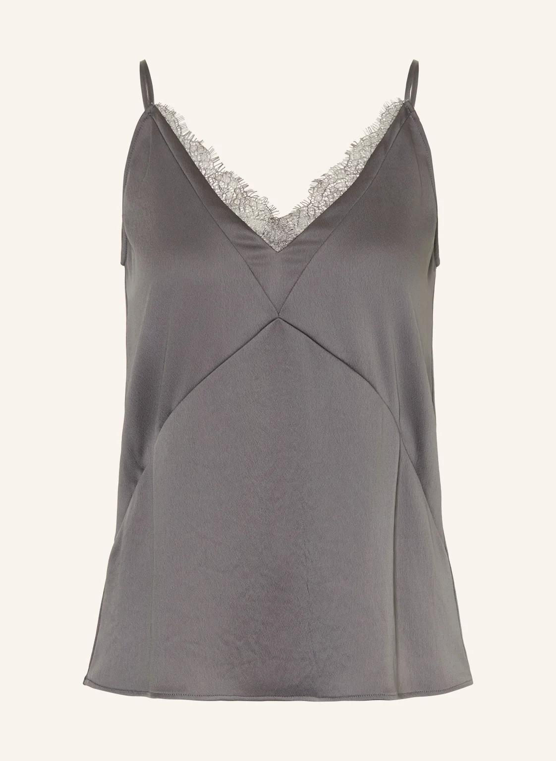 LUISA CERANO Blusentop aus Satin mit Spitze