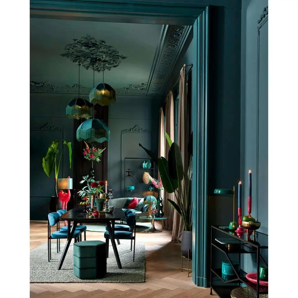 Hanglamp Malacia - Donkergroen - &Oslash;60cm