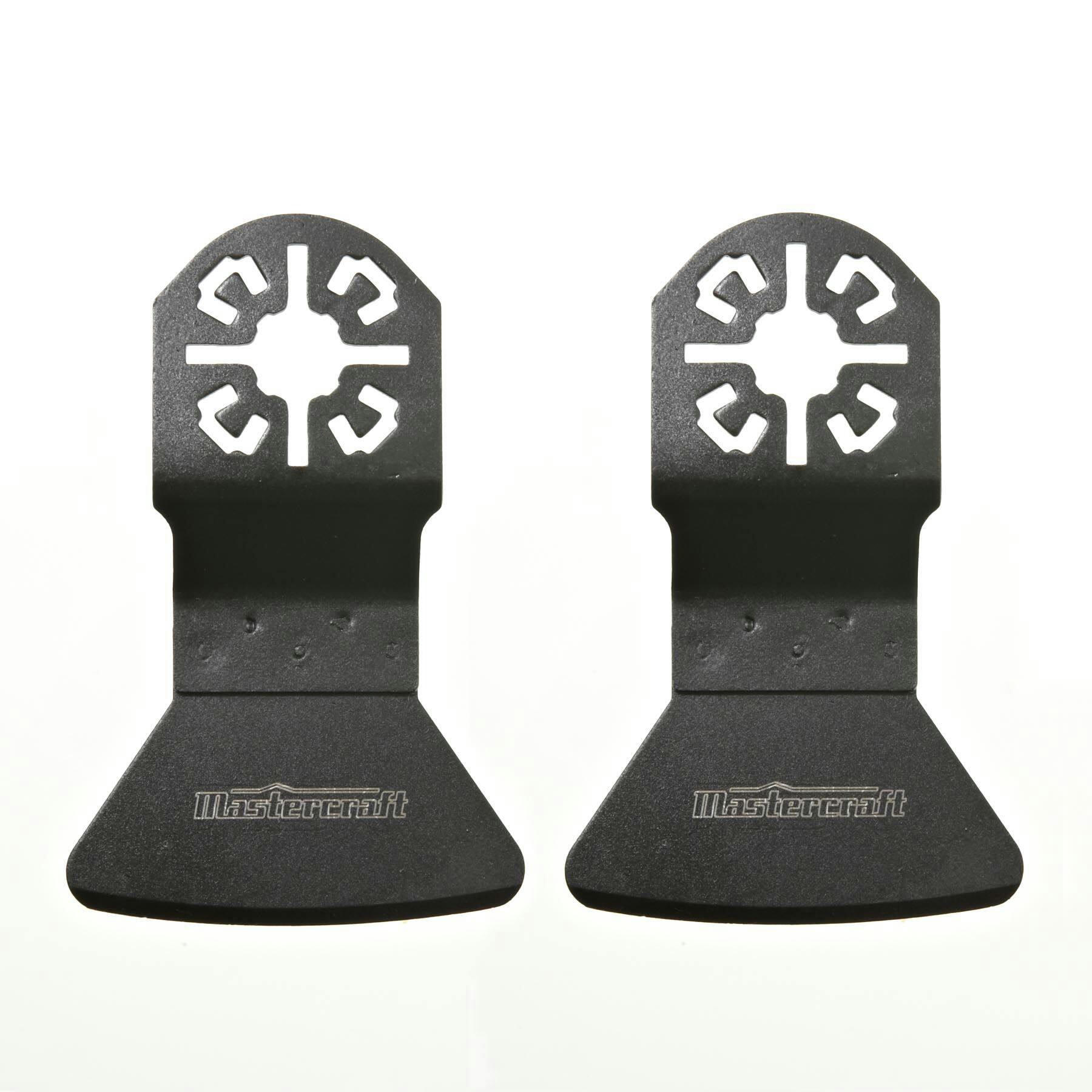 Mastercraft Oscillating Multi-Tool Universal Fit Rigid Scraper Blade, 2-in, 2-pk