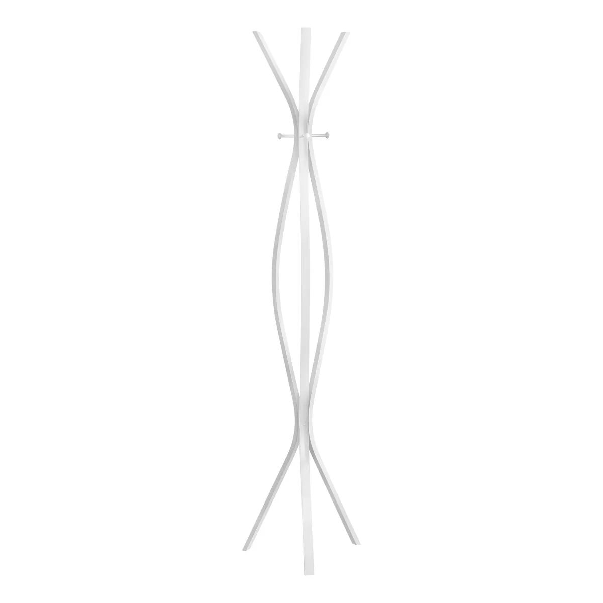 Coat Rack, Hall Tree, Free Standing, 3 Hooks, Entryway, 72 High, Bedroom, Metal, Contemporary, Modern - 18x12x72