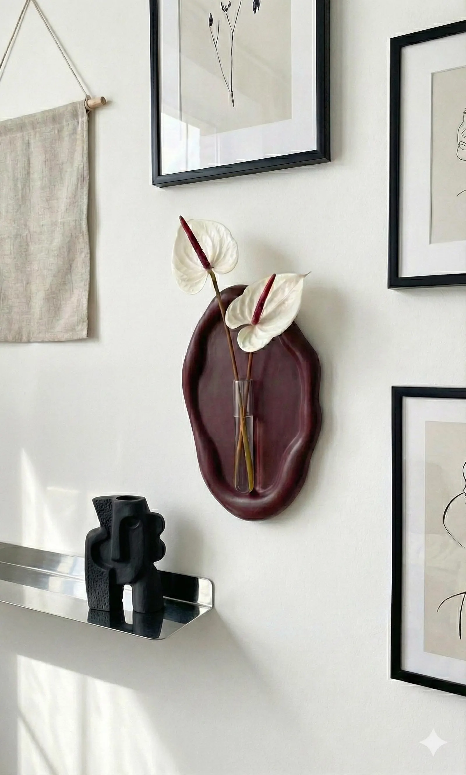 Magnetic Resin Propagation Station | Modern Wall Vase | Boho Plant Holder | Unique Home Decor Gift