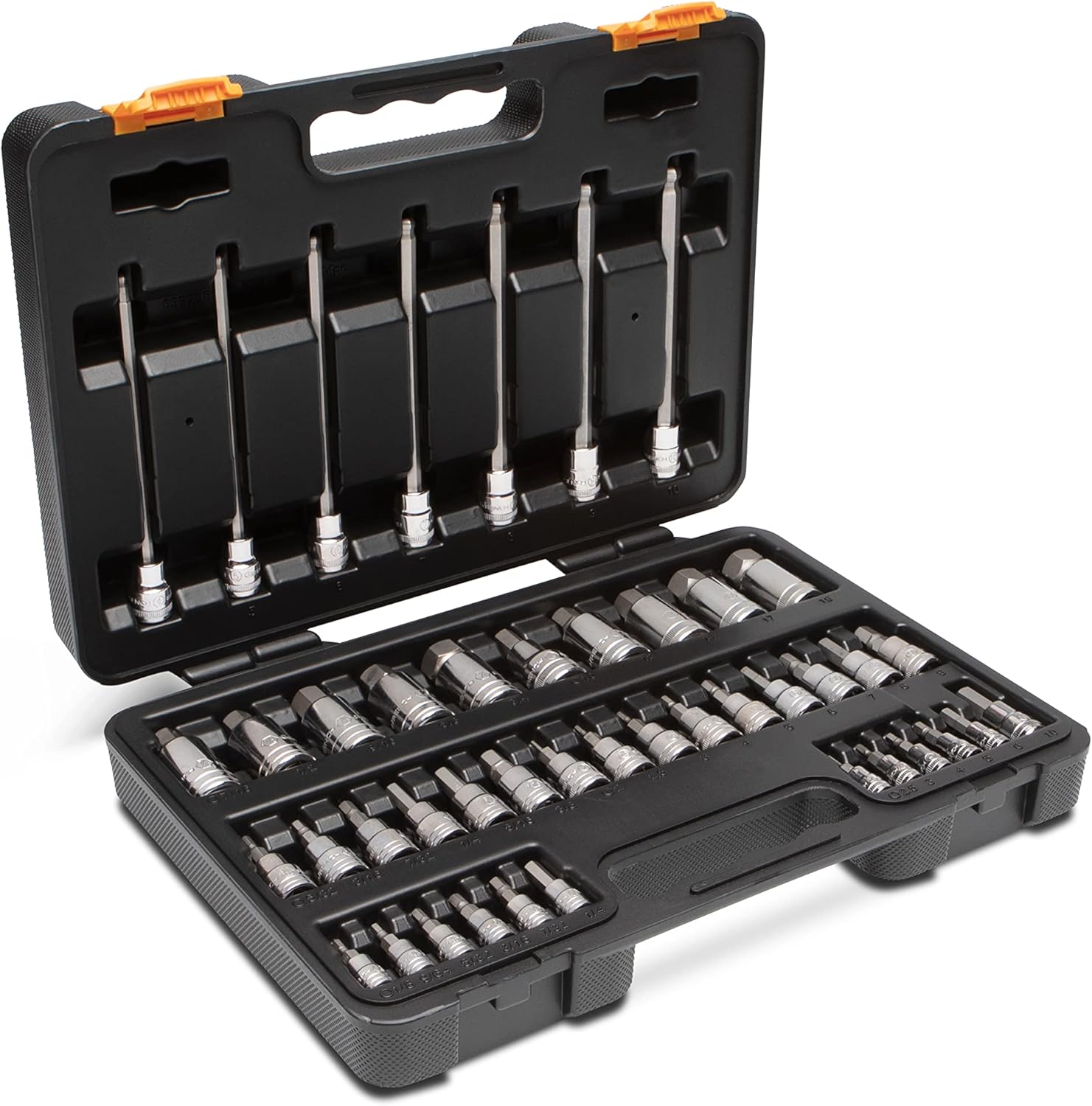 GEARWRENCH 44 Piece 1/4, 3/8, 1/2 Drive SAE/Metric Hex Bit Socket Master Set - 89086