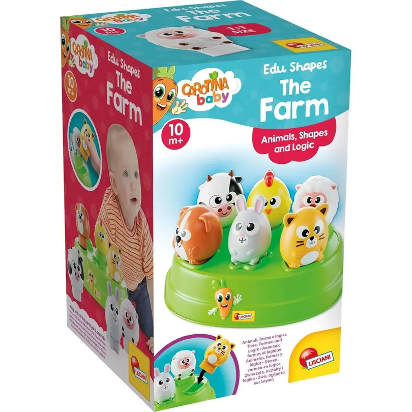 Spielset 6-teilig Formen Bauernhof Tiere Farben